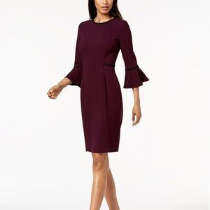 Calvin Klein bell sleeve dress